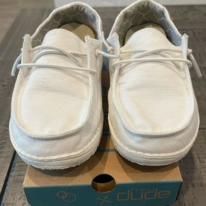 Hey Dude - Linen White - Boys 12US